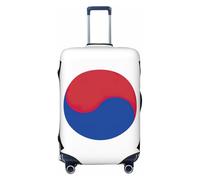 ZTPOWQA Funda universal elástica para maleta, accesorio de viaje, diseño de bandera de la República de Corea, Black, S, Equipaje de mano