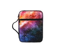 ZTPOWQA Galaxy in The Universe - Bolsa de almacenamiento de la Biblia con estampado de galaxia en el universo para hombres, mujeres, pastores, impermeable, organizador de escrit