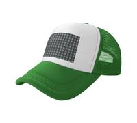 ZTPOWQA Gorra de béisbol de malla ajustable unisex con estampado de barco pirata, transpirable, para verano, para exteriores, verde, Talla única