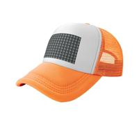 ZTPOWQA Gorra de béisbol de malla ajustable unisex con estampado de barco pirata, transpirable, para verano, para exteriores, naranja, Talla única