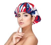 ZTPOWQA Gorro de dormir unisex con estampado de bandera de Costa Rica, cómodo, protección para el cabello, gorro de noche, para vacaciones, color negro