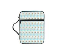 ZTPOWQA Hermosa bolsa de almacenamiento de la Biblia con impresión marítima de verano en 3D para hombres, mujeres, pastores, impermeable, organizador de escrituras