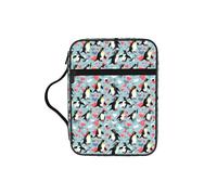 ZTPOWQA I Love Penguins - Bolsa de almacenamiento de la Biblia con estampado de pingüinos para hombres, mujeres, pastores, impermeable, organizador de escrituras