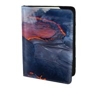 ZTPOWQA Kilauea Volcanos - Funda de piel con diseño de volcanes para hombre y mujer, Black, Talla única