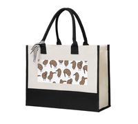 ZTPOWQA Kiwi Birds - Bolsa de lona con bonito estampado para mujer, gran capacidad, para playa, viajes, oficina, compras