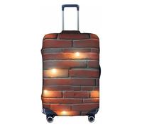 ZTPOWQA Lights hit The Brick Wall Print - Funda decorativa para equipaje de viaje, con cremallera oculta, antiarañazos, a prueba de polvo, White, XL