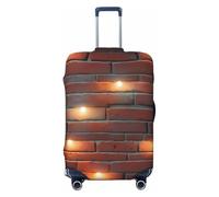 ZTPOWQA Lights hit The Brick Wall Print - Funda lavable para maleta, protector de equipaje personalizado elástico antiarañazos, Black, L
