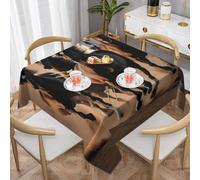 ZTPOWQA Mantel cuadrado de 139,7 cm con estampado de caballos corriendo para comedor, boda, fiesta, hotel, evento, uso interior y exterior