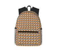 ZTPOWQA Mochila informal unisex con estampado de geco de leopardo y arena, para gimnasio, viajes, senderismo, uso diario al aire libre