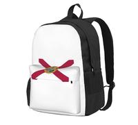 ZTPOWQA Mochila para adultos con estampado de bandera del estado de Florida, resistente al agua, ligera, para viajeros al aire libre, aventureros y picnics