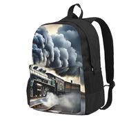 ZTPOWQA Mochila para adultos con estampado de nubes de vapor resistente al agua, ligera, para viajeros al aire libre, aventureros y picnics