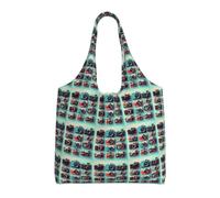 ZTPOWQA Retro Cool Camera Collection - Bolsa de lona extragrande con impresión de cámara ecológica, bolsa de hombro para compras, viajes, uso diario