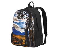ZTPOWQA Rocky Mountain Range - Mochila para adultos, resistente al agua, ligera, para viajeros al aire libre, aventureros y picnics