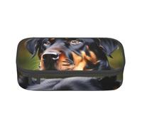 ZTPOWQA Rottweiler - Estuche con estampado funcional y elegante, para adolescentes, niñas, adultos, escuela, universidad, uso diario
