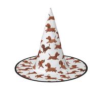 ZTPOWQA Sombrero de temporada con estampado de corgi, unisex, accesorio para fiesta de carnaval, cosplay, disfraz temático
