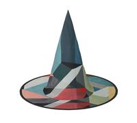 ZTPOWQA Sombrero de temporada con estampado geométrico abstracto, unisex, para fiesta de carnaval, cosplay, disfraz temático