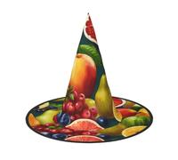 ZTPOWQA Sombrero unisex con estampado de alimentos saludables, para fiesta de carnaval, cosplay, disfraz temático