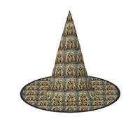 ZTPOWQA Sombrero unisex con estampado de perro de cachorros, para fiesta de carnaval, cosplay, disfraz temático