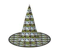 ZTPOWQA Sombrero unisex con estampado de vaca lechera para carnaval, fiesta de carnaval, cosplay, disfraz temático