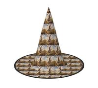 ZTPOWQA Sombrero unisex de temporada con estampado de cabra para carnaval, fiesta de carnaval, disfraz temático