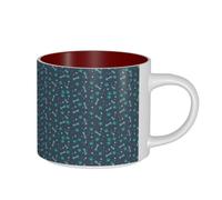 ZTPOWQA Tazas de cerámica con estampado de huesos y garras de perro para hombres y mujeres, de gran capacidad, para el hogar, oficina, cocina, cafetería, regalo al aire libre