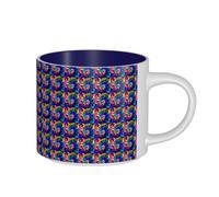 ZTPOWQA Tazas de cerámica de gran capacidad con estampado de tribu exótica para hombres y mujeres, para el hogar, oficina, cocina, cafetería, regalo al aire libre
