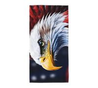 ZTPOWQA Toalla de playa extra larga con estampado de águila calva americana para hombres y mujeres, toallas de baño ligeras de secado rápido para gimnasio al aire libre