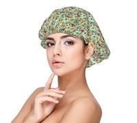 ZTPOWQA Tucanes - Gorro de dormir unisex con estampado de hojas de loro, palmera, elegante, protección para el cabello, gorro de noche, para vacaciones, color negro