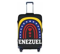 ZTPOWQA Venezuela - Funda decorativa para equipaje de viaje, con cremallera oculta, antiarañazos, a prueba de polvo, White, L