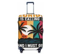 ZTPOWQA We're Going to Florida - Funda lavable para maleta, protector de equipaje personalizado, elástico y antiarañazos, Black, L