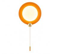ZTTECH 23 cm Aplique de Pared LED Minimalista con Cadena 8W Naranja