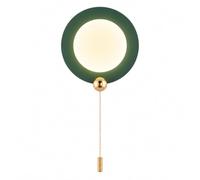 ZTTECH 23 cm Aplique de Pared LED Minimalista con Cadena 8W Verde Oscuro