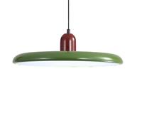 ZTTECH Lámpara Colgante LED 40cm Moderna 36W con Temperatura de Color Regulable Lámpara de Techo 3000K/4500K/6000K Metal y Acrílico para Comedor Cocina Sala de Estar (Rojo + Verde)