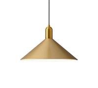 ZTTECH Lámpara Colgante Minimalista Moderna de 35 cm Altura Ajustable Casquillo E27 Lámpara de Techo Metálica para Isla de Cocina Comedor Dormitorio Bar Cafetería (Oro)