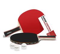 ZTTENLLY Paletas de Ping Pong Profesionales 2 Paletas 4 Pelotas con Estuche Portátil para Exteriores Interiores Adultos Niños