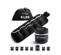 ZTTENLLY Pesas ajustables para tobillo de 1 a 2/5/10/20 libras, par con bolsa de transporte, telas transpirables, ribete reflectante, entrenamiento de fuerza, pierna, muñeca, brazo, tobillo, caminar,