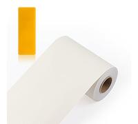 ZTVOWTO 10m*10cm Color de grano de madera Adhesivo autoadhesivo para pared con borde de papel pintado impermeable Cenefa adhesiva con diseño para decoración del hogar(Blanquecino)