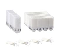 ZTVOWTO 24 Pares 2cm×4.6cm Tiras Para Colgar Cuadros, 48 Adhesivas para Colgar Cuadros para Cuadros, Marcos, Espejos, Decoraciones de Paredes y SeñAlizacióN