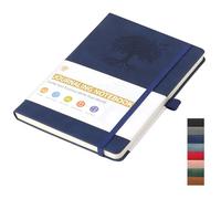 ZTVOWTO Libreta A5 para Hombre y Mujer,192 Páginas Líneas Horizontales Cuaderno para Escritura de Diario, Trabajo y Toma de Notas, Diarios(Azul Oscuro)
