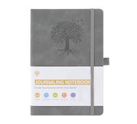 ZTVOWTO Libreta A5 para Hombre y Mujer,192 Páginas Líneas Horizontales Cuaderno para Escritura de Diario, Trabajo y Toma de Notas, Diarios(Gris)