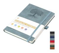 ZTVOWTO Libreta A5 para Hombre y Mujer,192 Páginas Líneas Horizontales Cuaderno para Escritura de Diario, Trabajo y Toma de Notas, Diarios(Azul Lago)