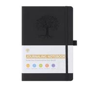 ZTVOWTO Libreta A5 para Hombre y Mujer,192 Páginas Líneas Horizontales Cuaderno para Escritura de Diario, Trabajo y Toma de Notas, Diarios(Negro)
