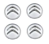 ZTYUANHANG 4 Piezas Tapacubos Centrales Llantas para Citroen C3 2018-Onwards, Tapas de Rueda de Centro Centrales Llantas Aluminio, Adhesivos para Tapacubos, 60mm