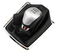 ZTZHVNVGK Pomos Palanca De Cambios Para Ford Para Focus 2 MK2 Pomo Palanca Cambios 5 6 Velocidades Con Funda Cuero Fiesta Kuga(5 Silver With Dust)