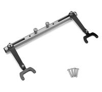 ZTZHVNVGK Soporte Impermeable para BM&W C650GT C650 Extensión Soporte Manillar Motocicleta Multifunción con Barra Transversal GPS(Gray)