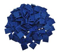 ZTZTZ Azulejos de Mosaico de Vidrio, Piezas de Mosaico Multicolor de 2 cm, Piedras for Hacer mosaicos, Manualidades, Pasatiempos, decoración de Paredes del hogar (Azul)(Navy Blue)
