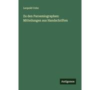 Zu den Paroemiographen: Mitteilungen aus Handschriften