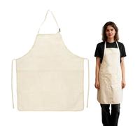 Zuahaly Delantal de Tela compuesta 100% con Ajuste Perfecto y Bolsillos Prácticos - Ideal para Cocinar, Hornear, Barbacoa y Actividades Creativas - Unisex para Hombres y Mujeres delantal cocina