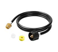 Zuasdvnk Adaptador de manguera de propano - Manguera de gas para parrilla de propano | Piezas de adaptador de tanque de 6 pies para quemador, antorcha de calefacción, césped, camping, estufa, patio