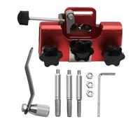 Zuasdvnk Afilador de motosierra,Afilador de motosierra - Afiladores de motosierra de aleación de aluminio con 3 puntas - Herramienta de afilado de manivela, afilador de cadena portátil para trabajo al